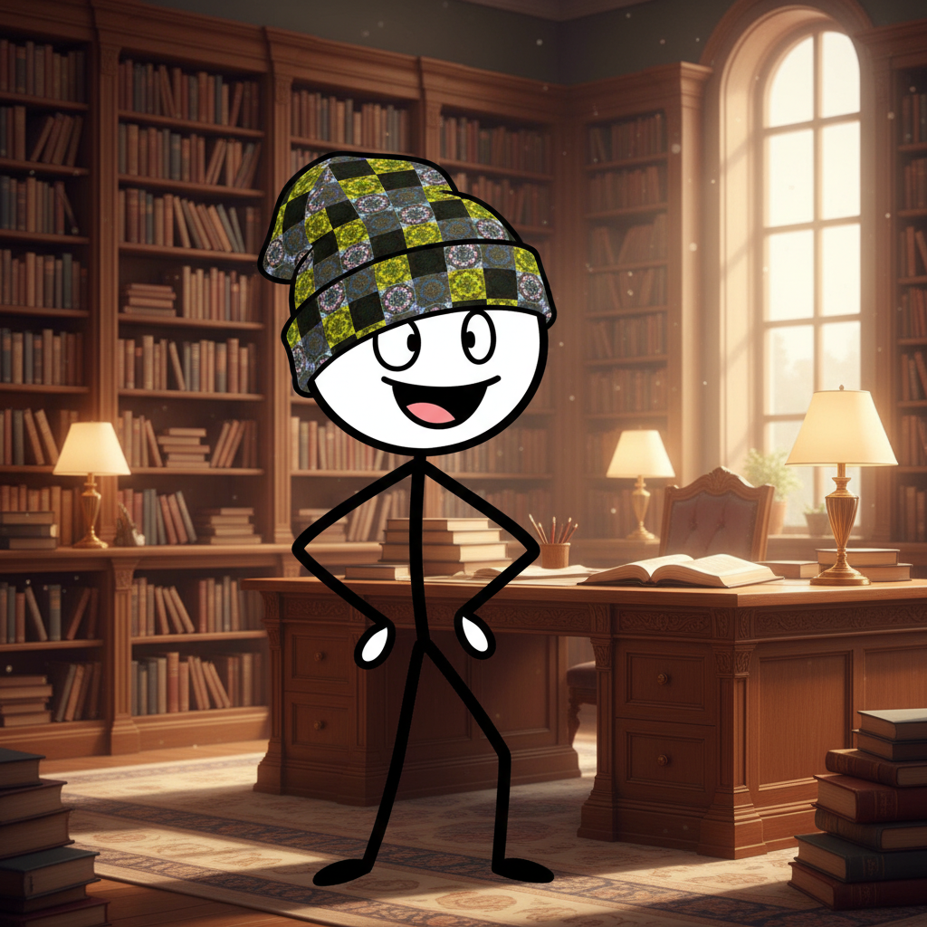 sunset glitch beanie