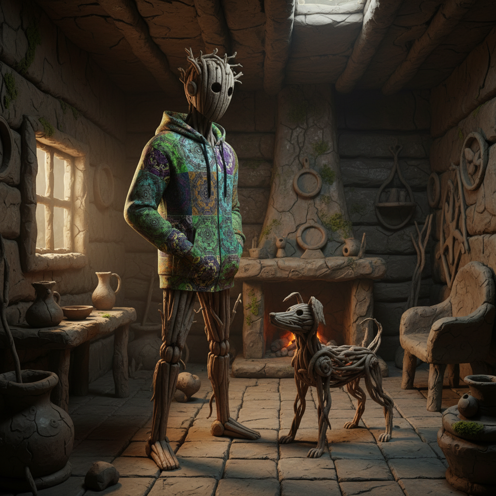 licorice lichen zip hoodie